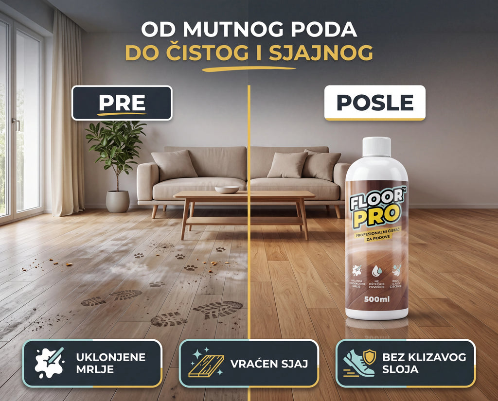 FloorPro™ emulzija za čišćenje i sjaj podova 1+1