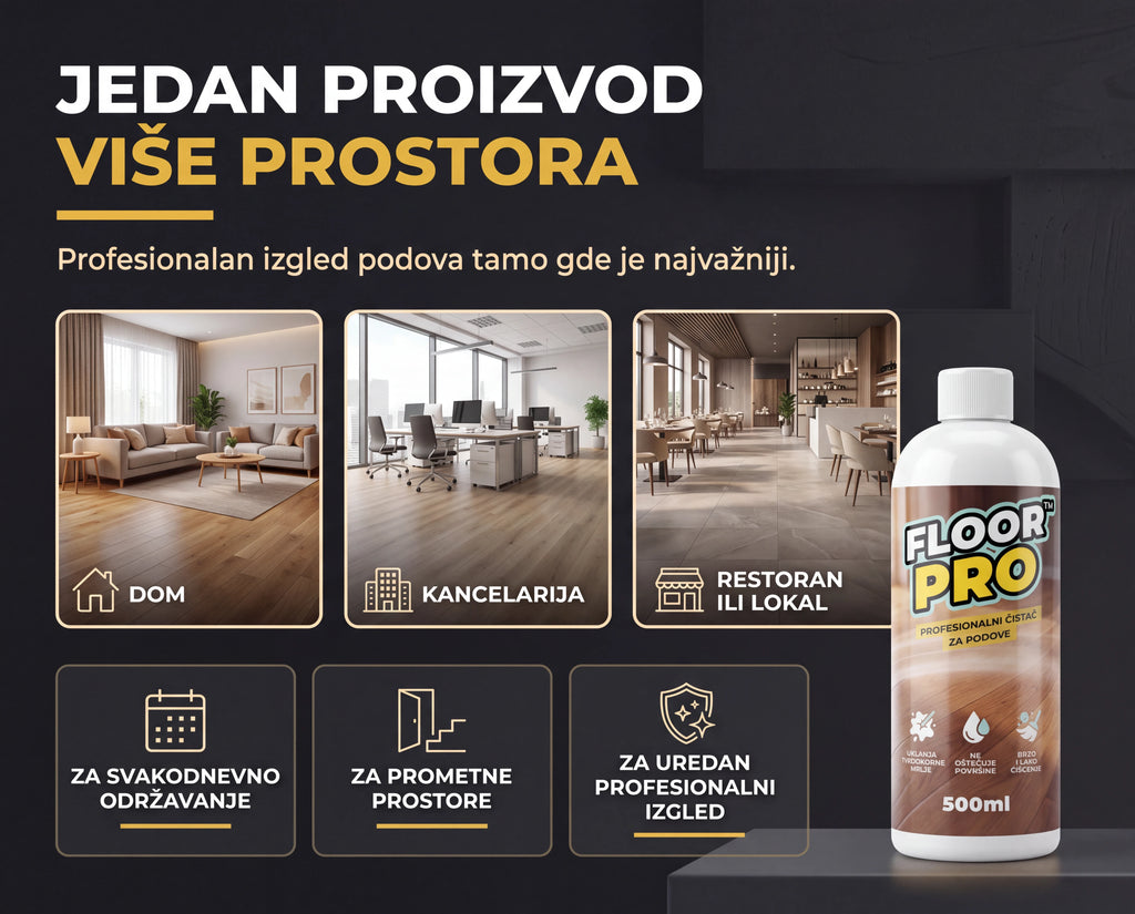 FloorPro™ emulzija za čišćenje i sjaj podova 1+1