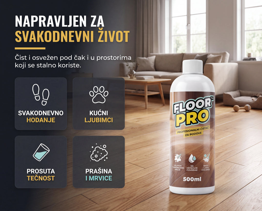 FloorPro™ emulzija za čišćenje i sjaj podova 1+1