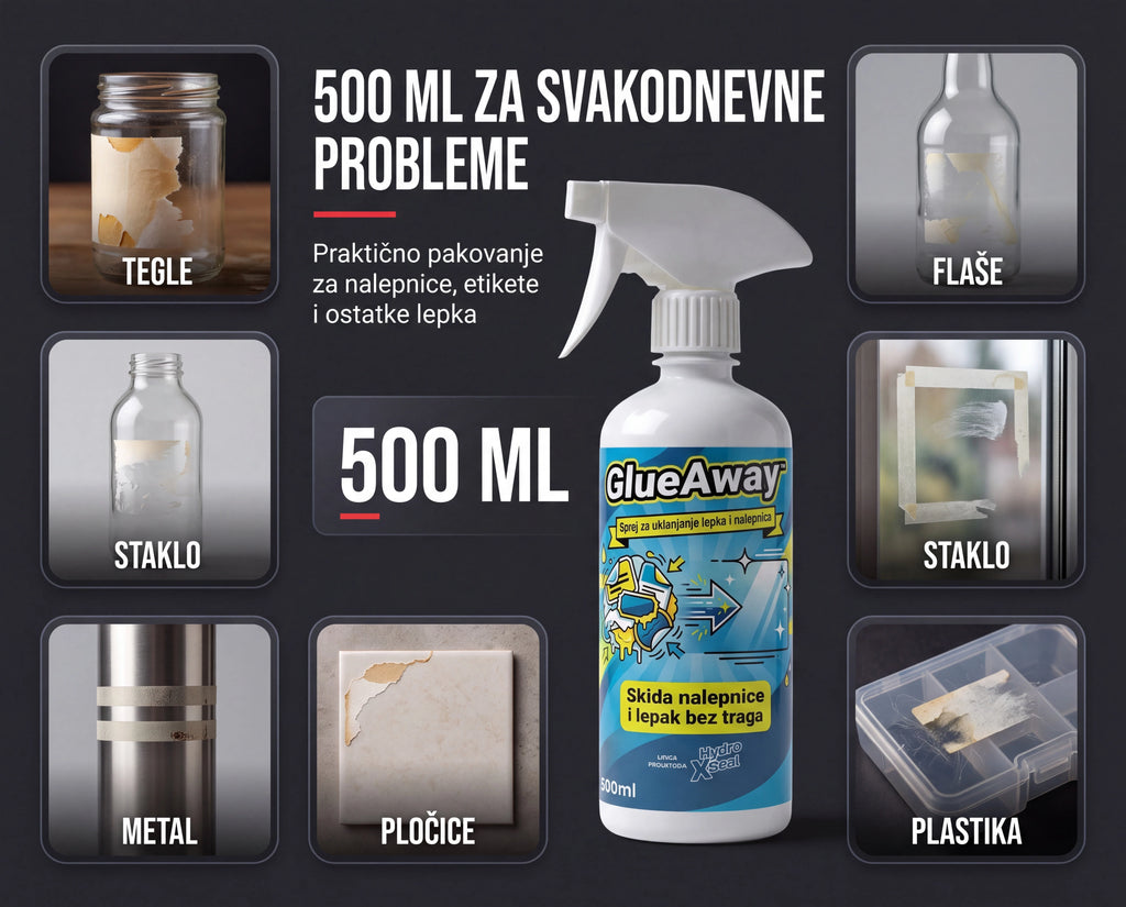 GlueAway™ sprej za skidanje nalepnica i lepka 1+1