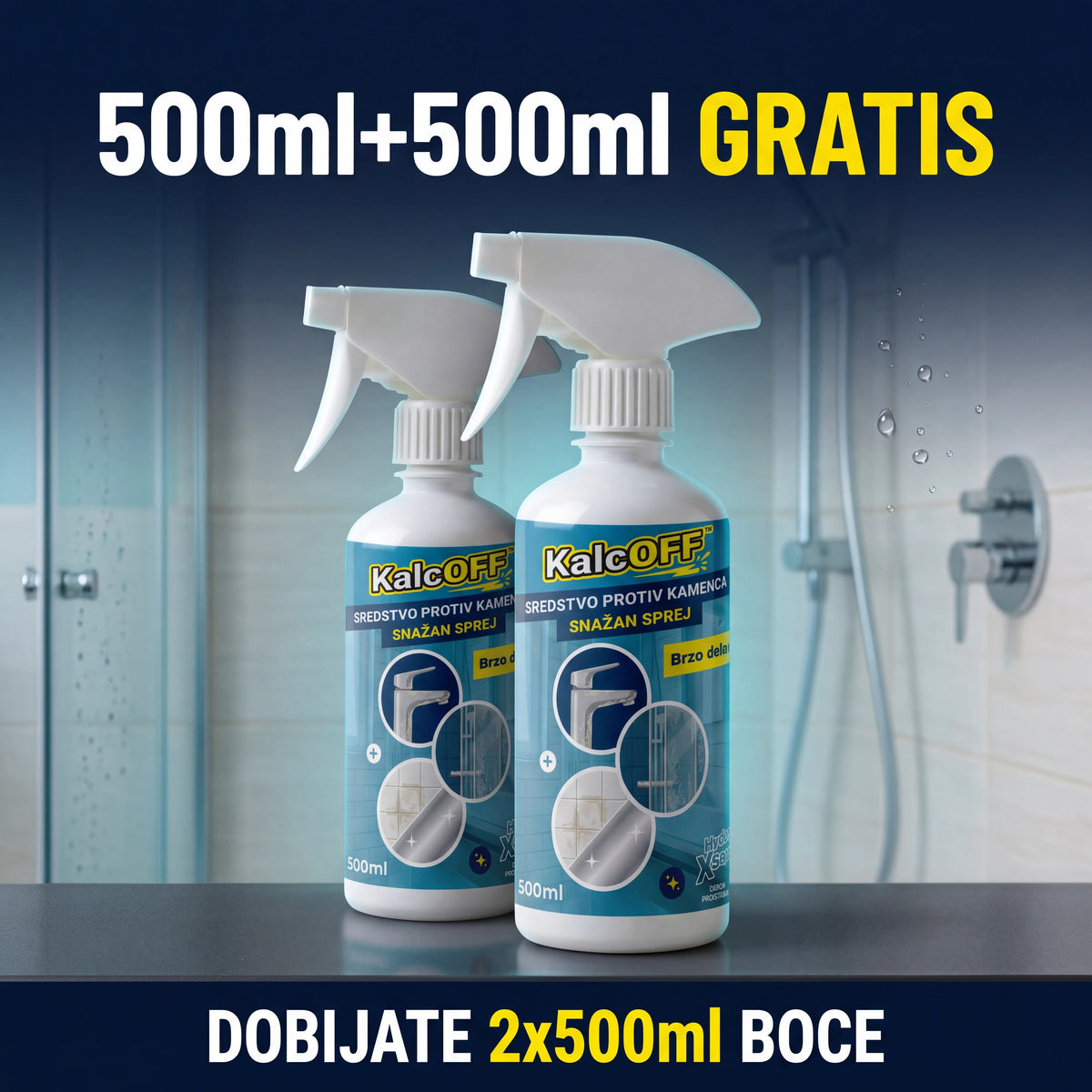 KalcOFF™ 1+1 GRATIS - dve boce od 500 ml