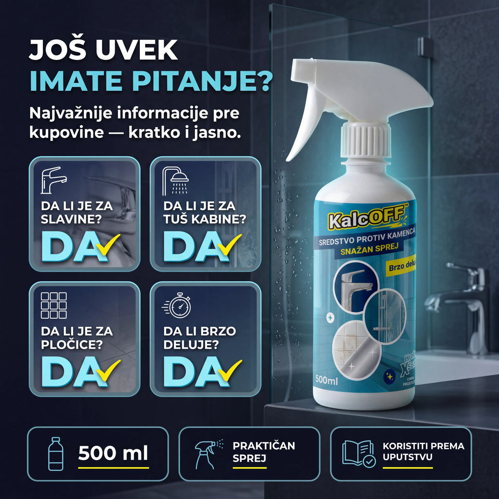 KalcOFF™ sprej za uklanjanje kamenca