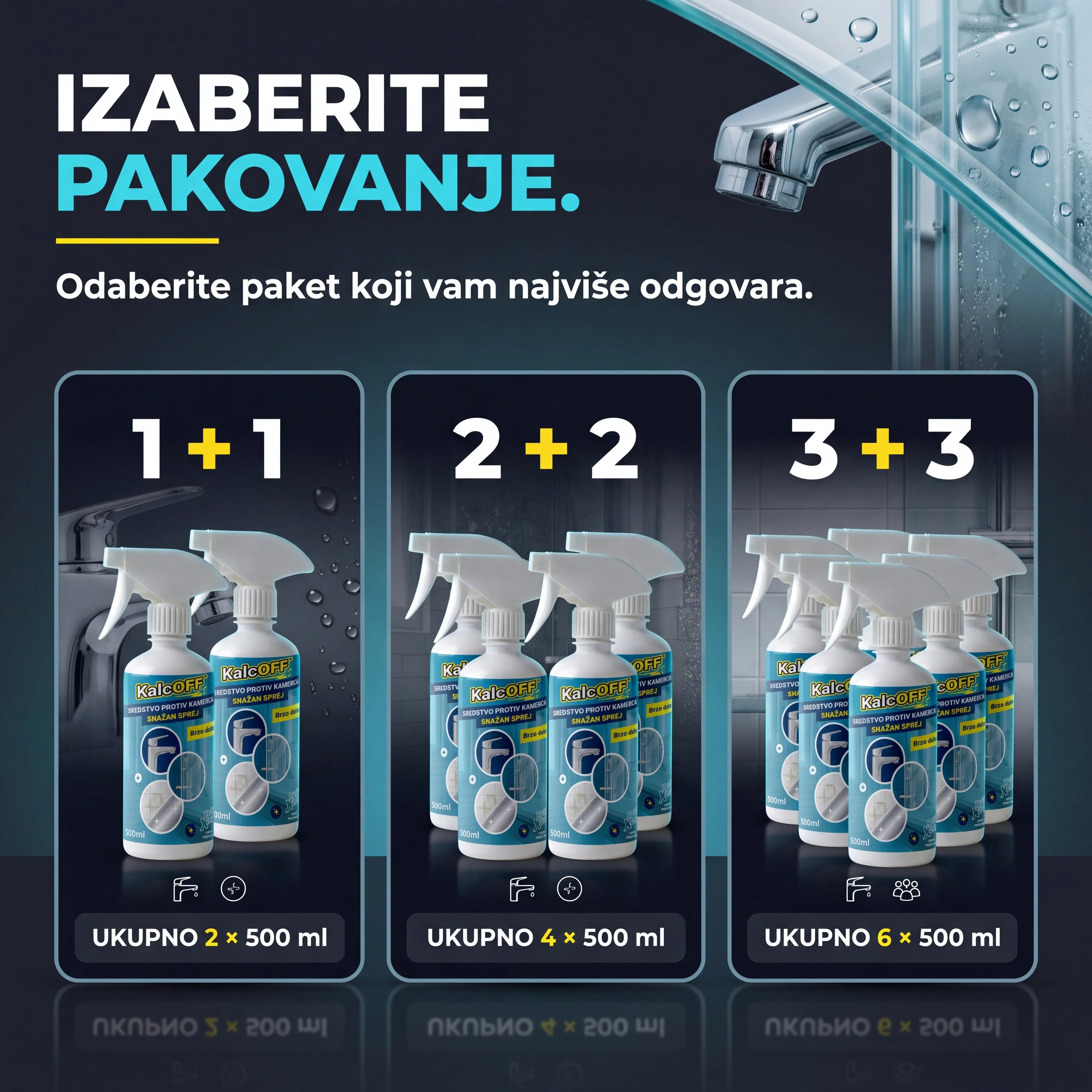 KalcOFF™ sprej za uklanjanje kamenca