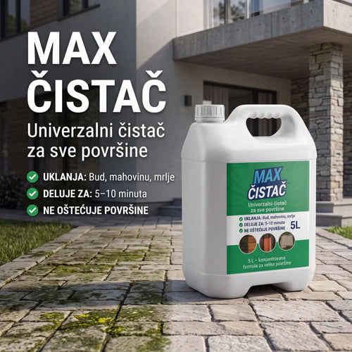 MAX Čistač™ za spoljašnje površine 0,5 L + 0,5 L GRATIS