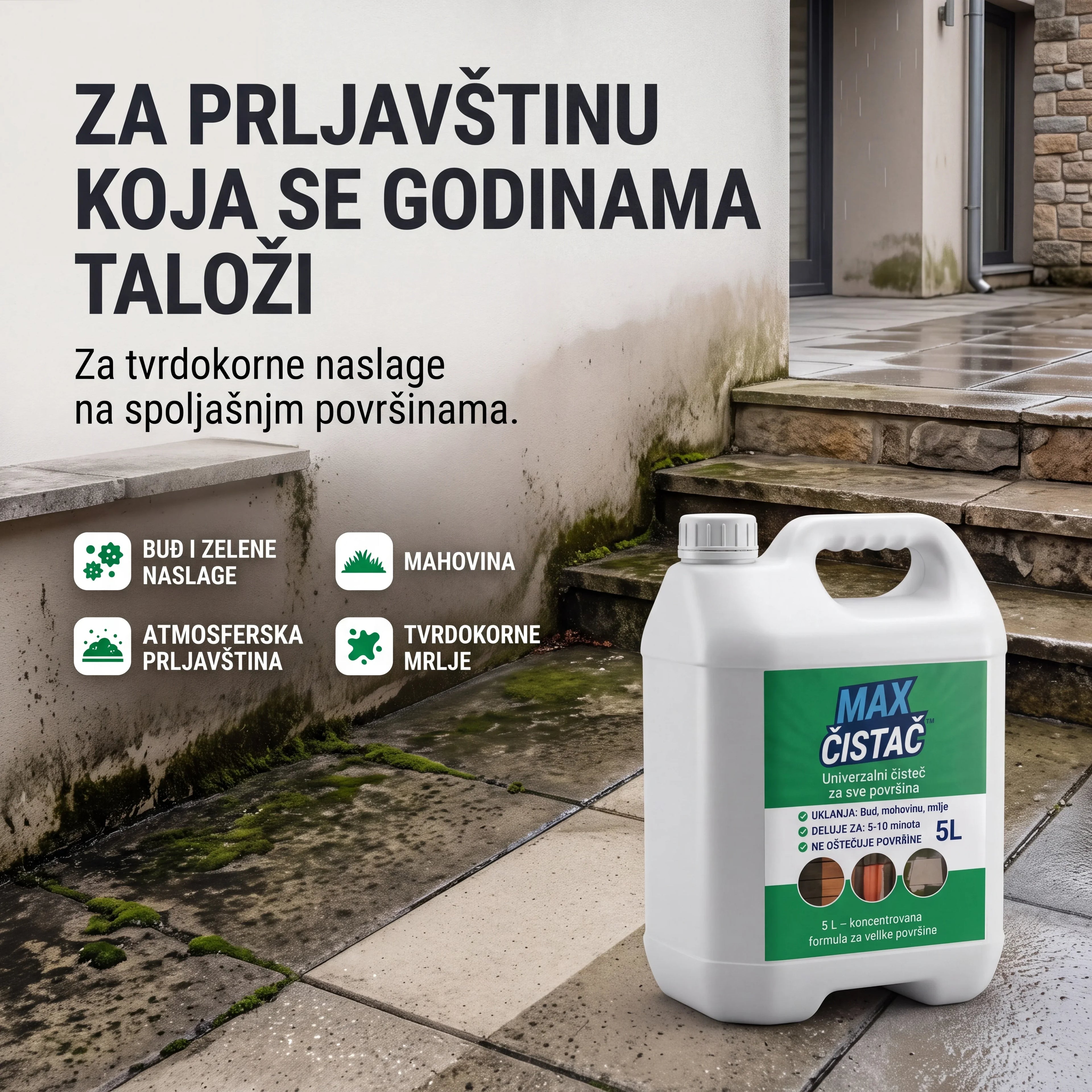 MAX Čistač™ za spoljašnje površine 10 L + 10 L GRATIS