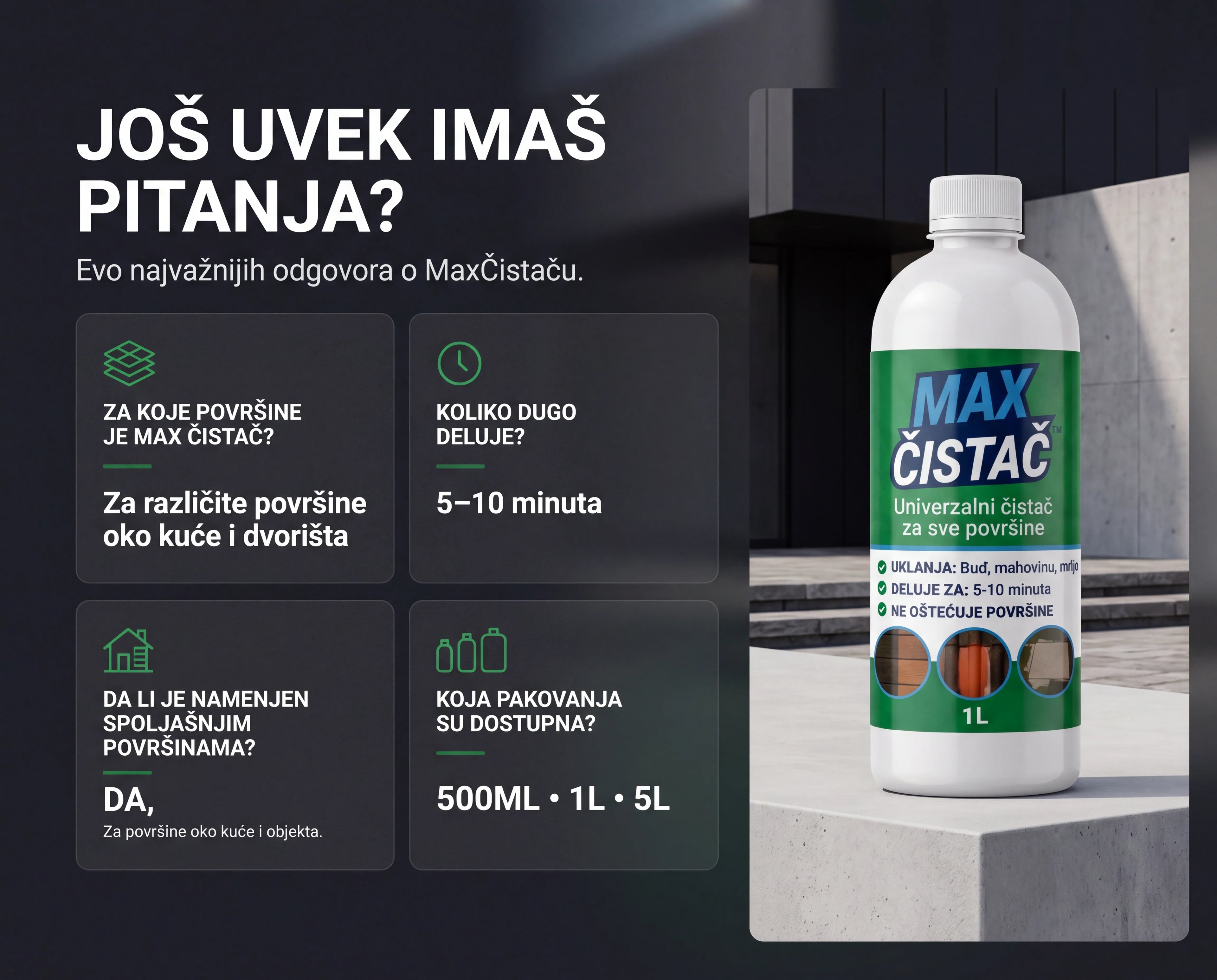 MAX Čistač za spoljašnje površine