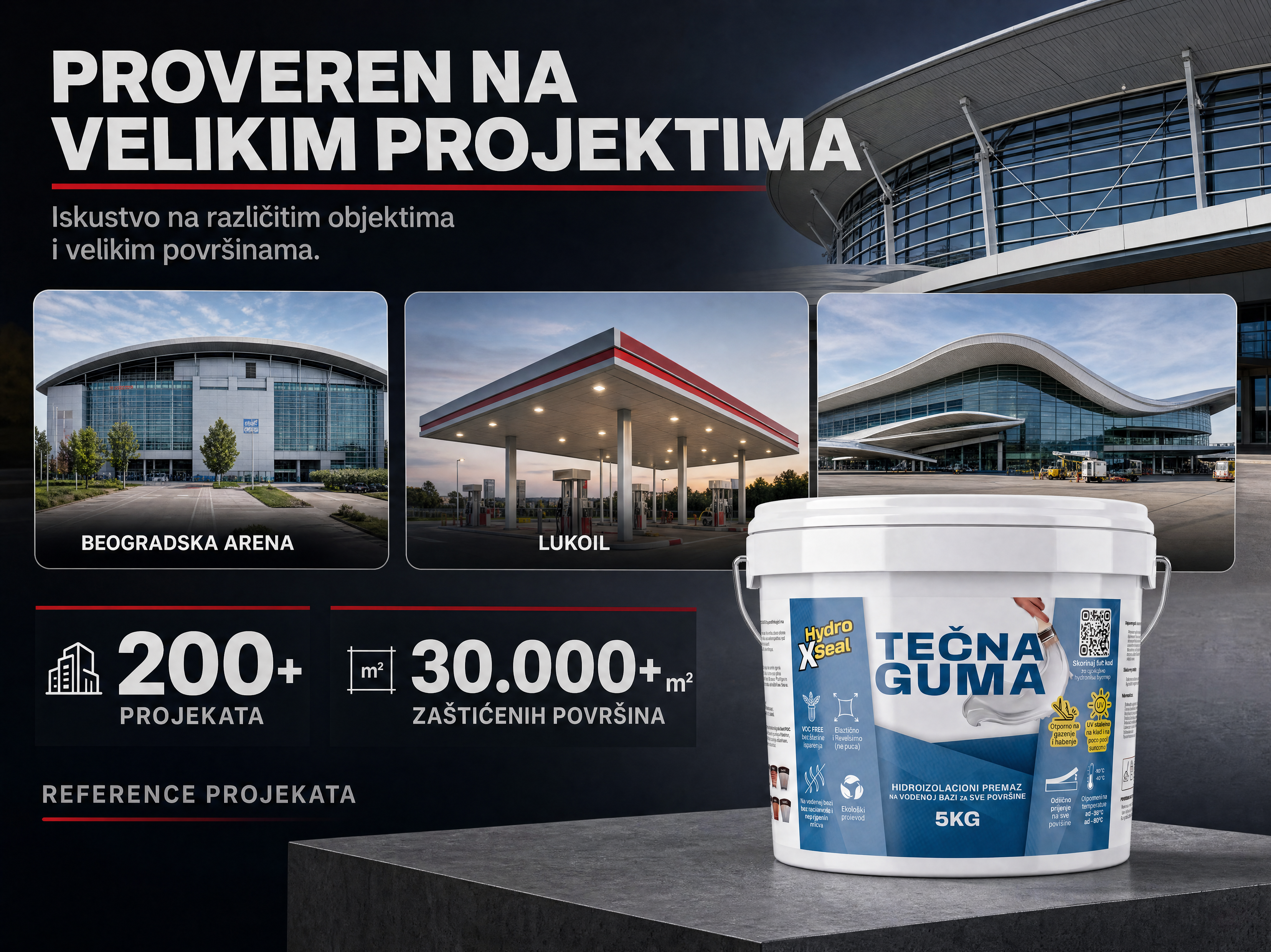 Tečna Guma za Hidroizolaciju - 500G + 500G (do 2m²)