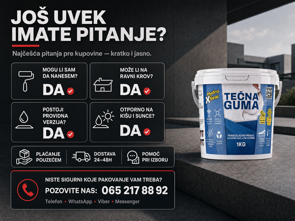 Tečna Guma za Hidroizolaciju - 500G + 500G (do 2m²)