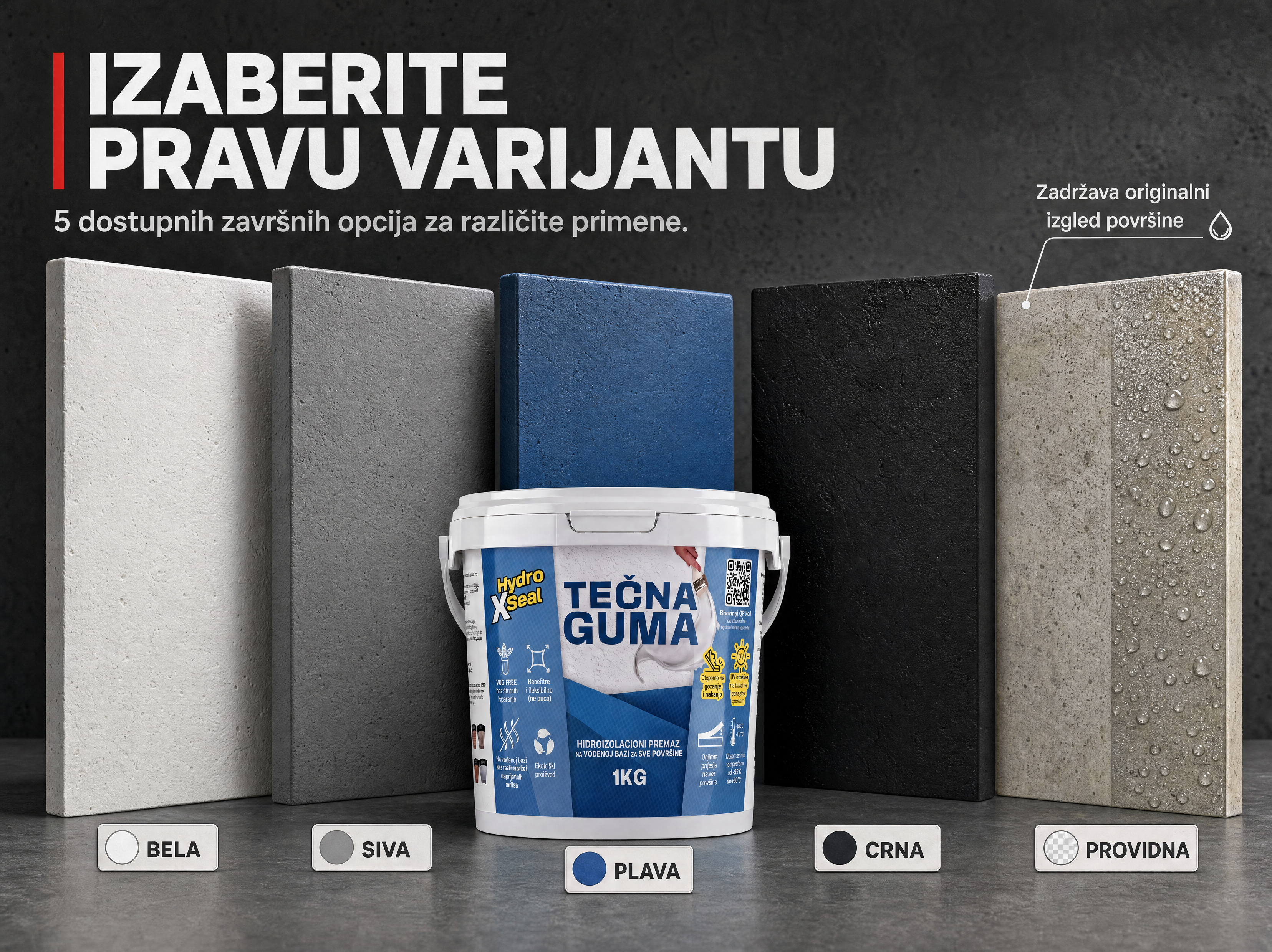 Tečna Guma za Hidroizolaciju - 500G + 500G (do 2m²)