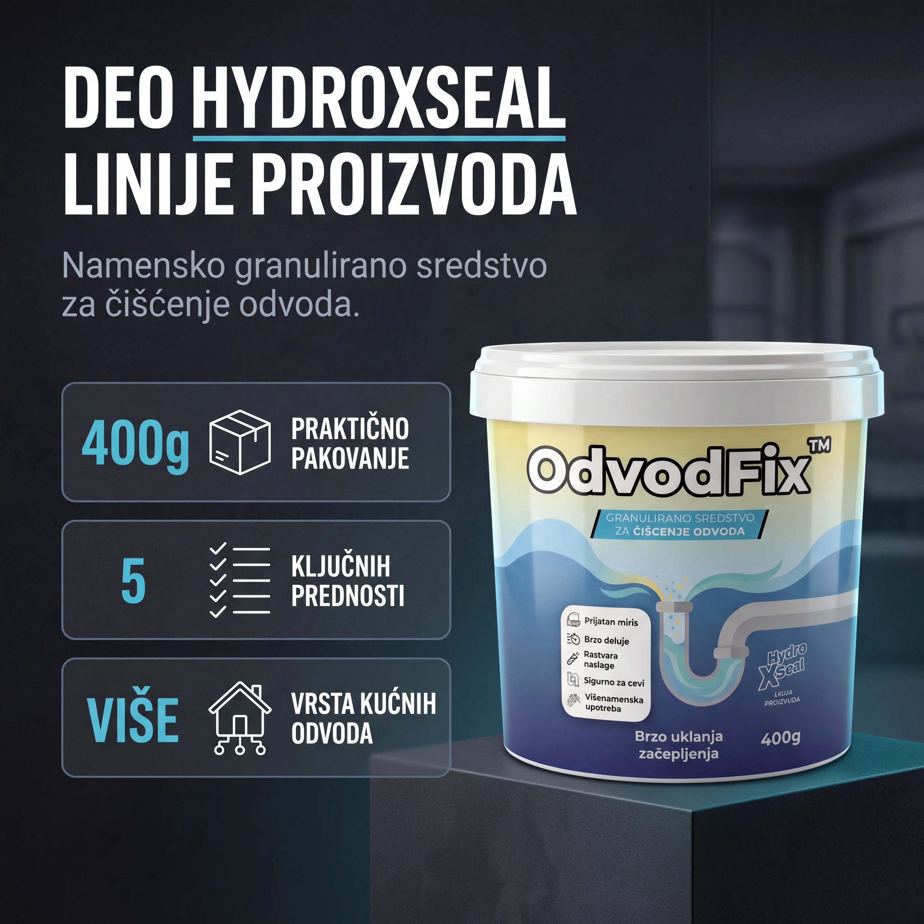 OdvodFix™ Granule za odvode 400g+400g