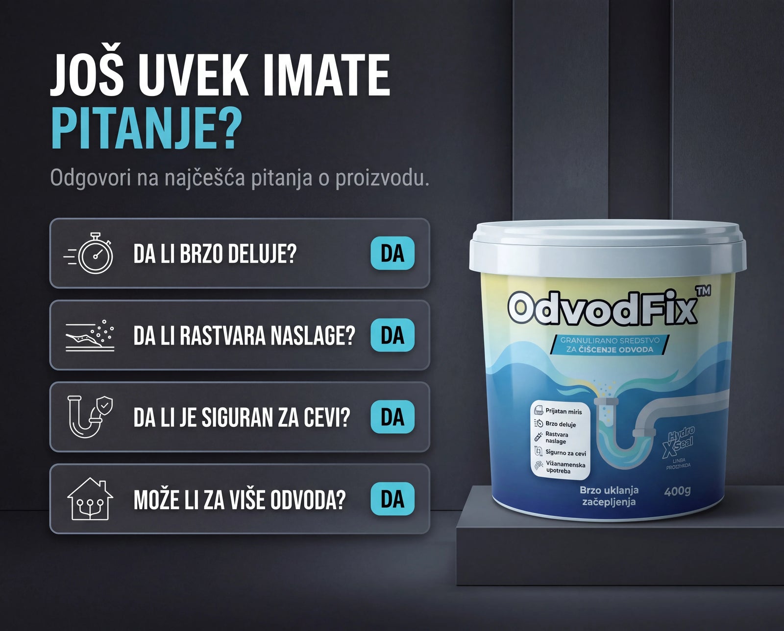 OdvodFix™ Granule za odvode 400g+400g
