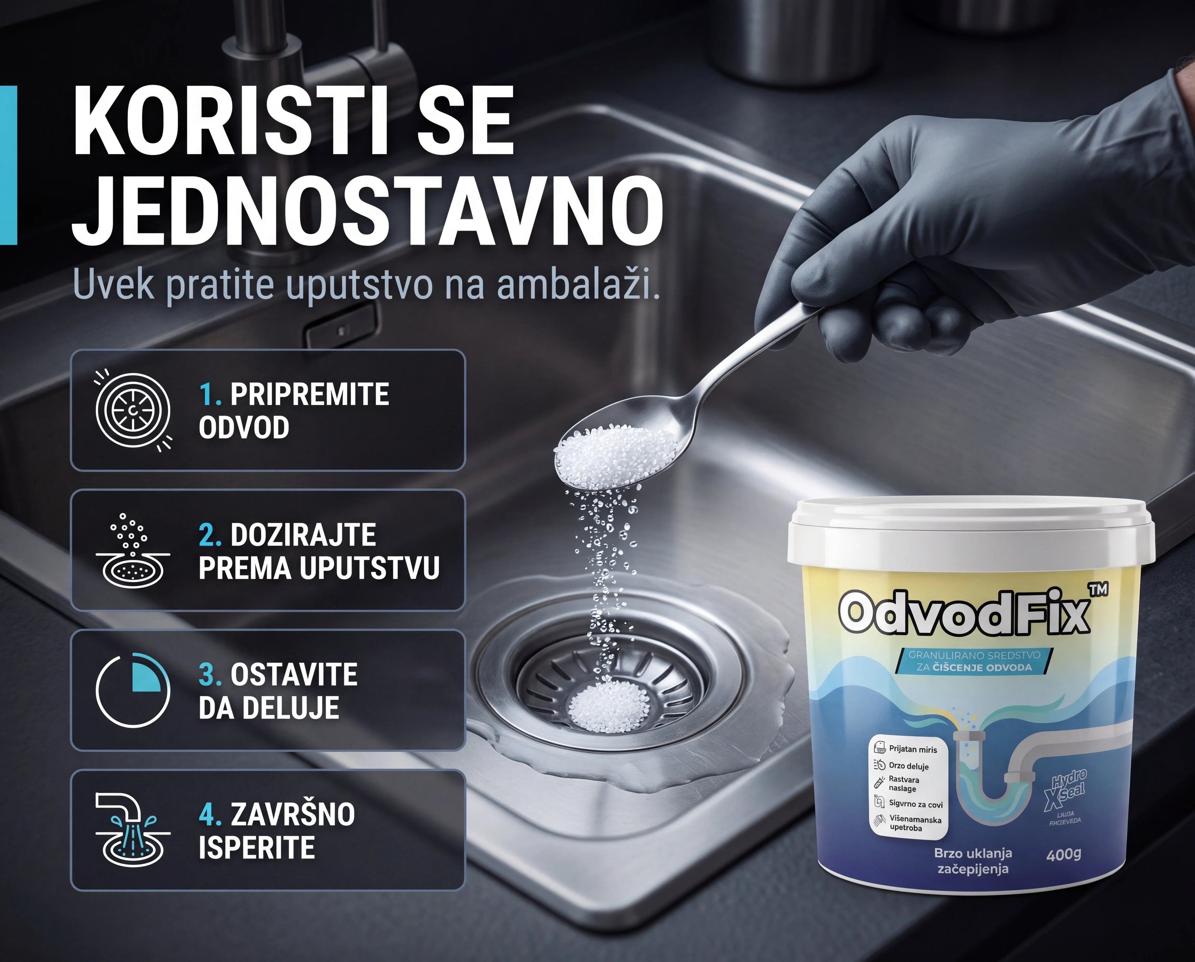 OdvodFix™ Granule za odvode 400g+400g
